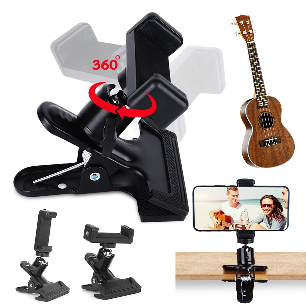 Musical Instrument Video - 360° Rotation Guitar Phone Holder Mount