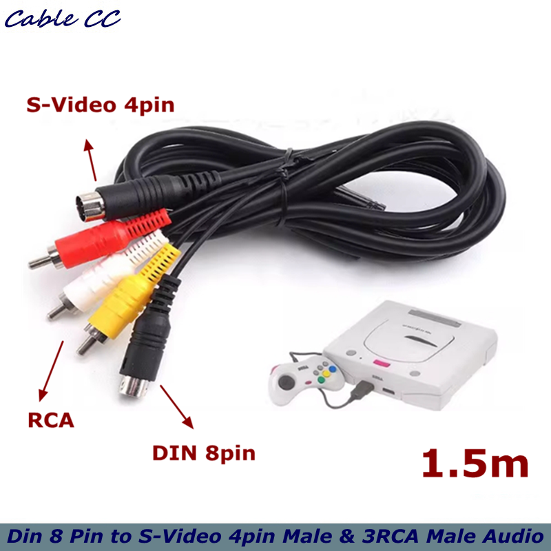 Musical Instrument Video - Din 8 Pin to S-Video 4pin