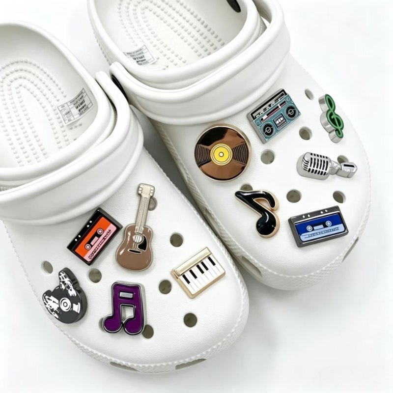 Musical Instrument Tabla - 3D Musical Instrument Set Shoe Charms