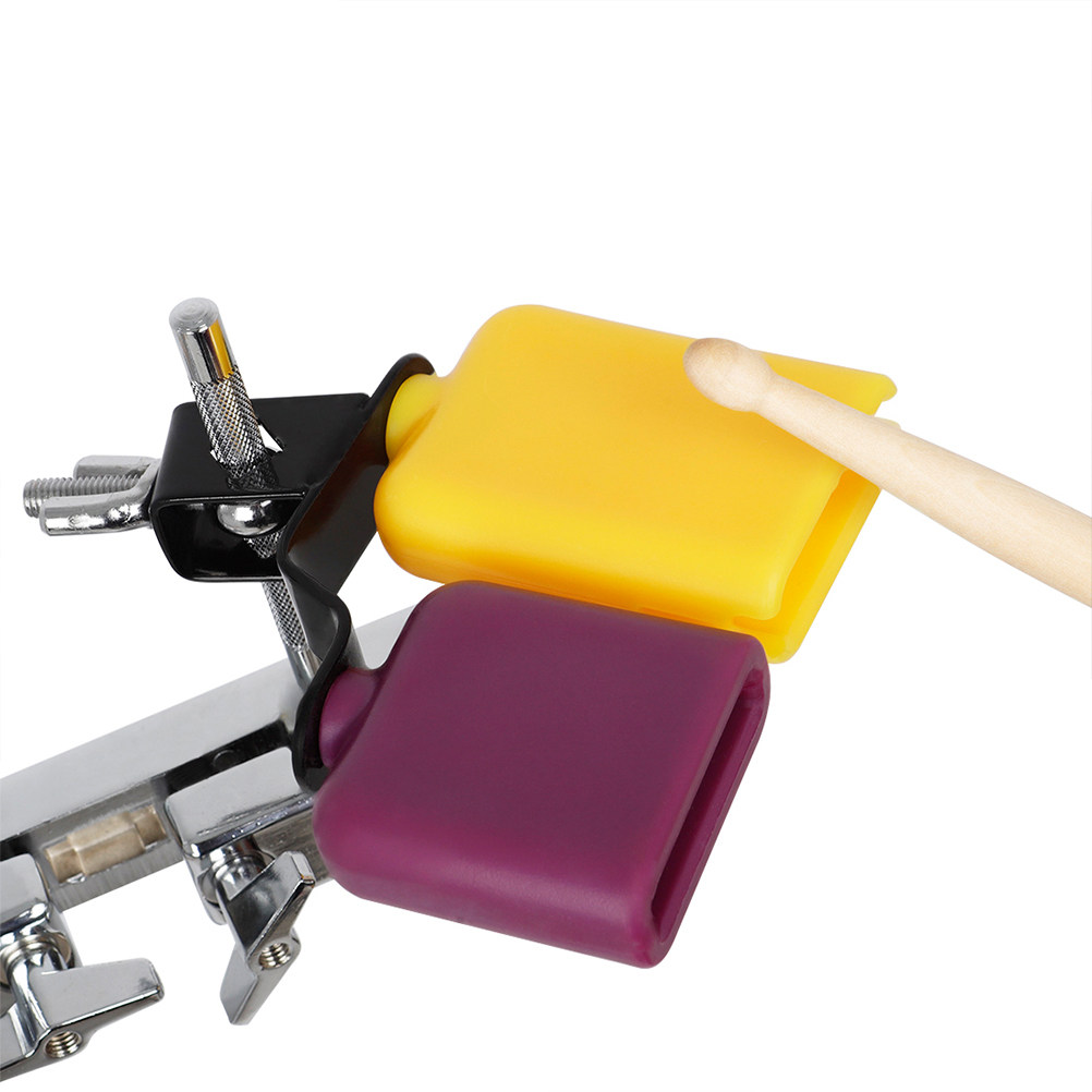 Cajon Musical Instrument - Yellow Purple Square Wooden Fish Cow