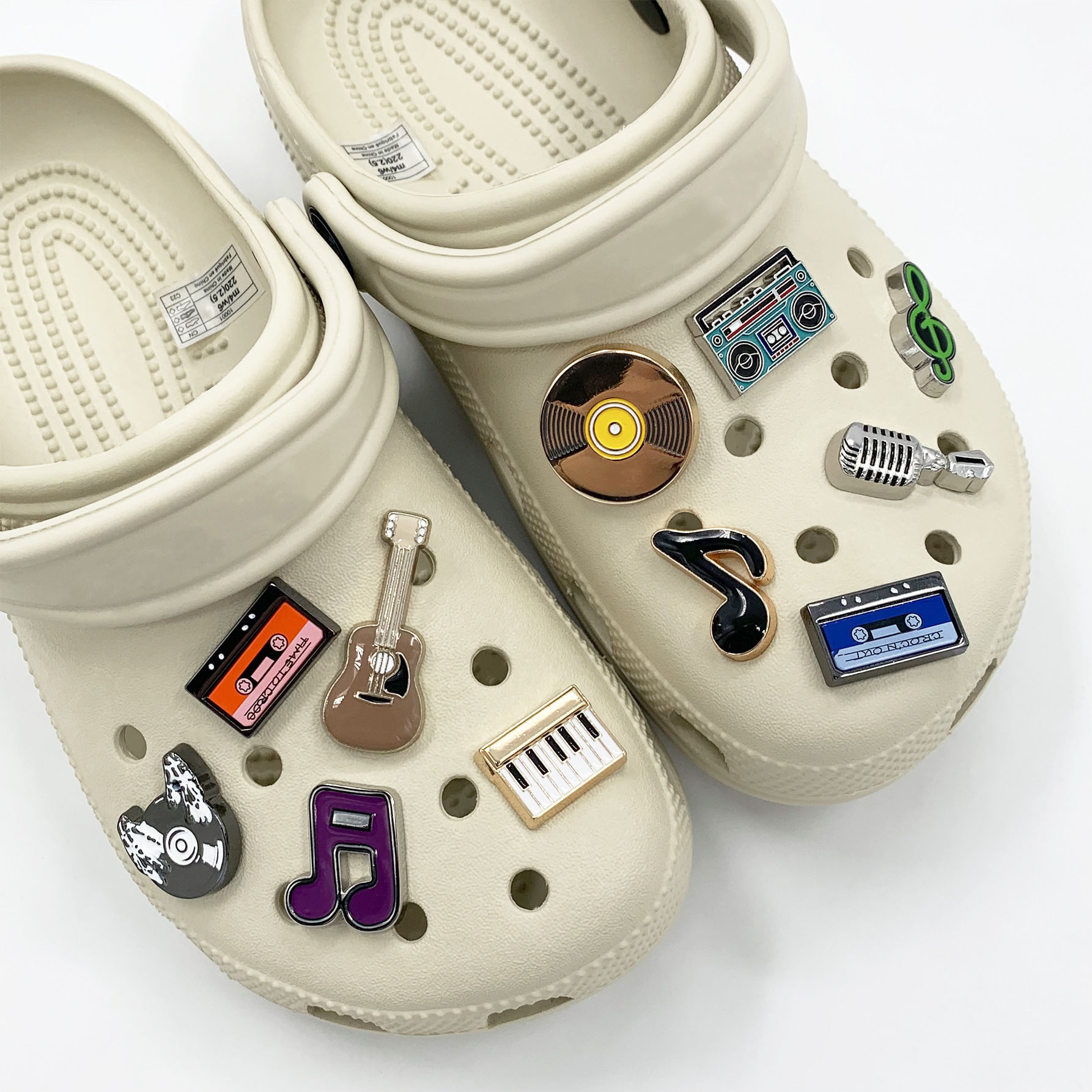 Musical Instrument Tabla - 3D Musical Instrument Set Shoe Charms