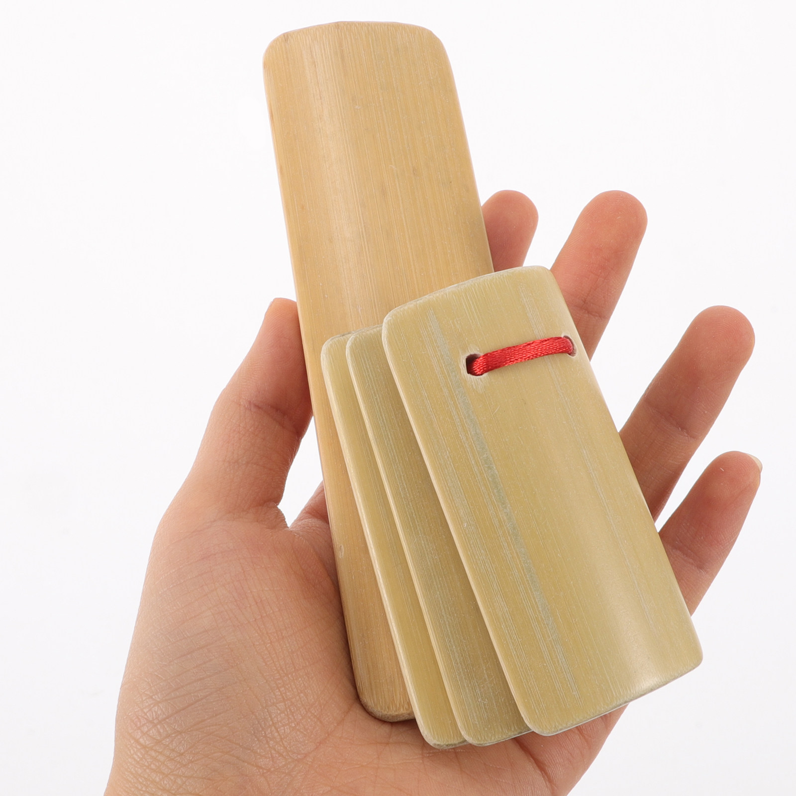 Musical Instrument In Chinese - 4Pcs Bamboo Clappers Kids Kuaiban Beginner