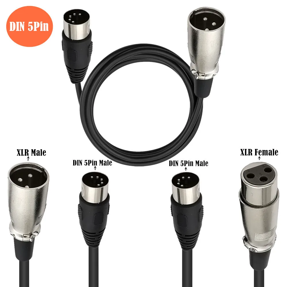 Musical Instrument Video - MIDI to XLR Adapter Cable,DIN 5