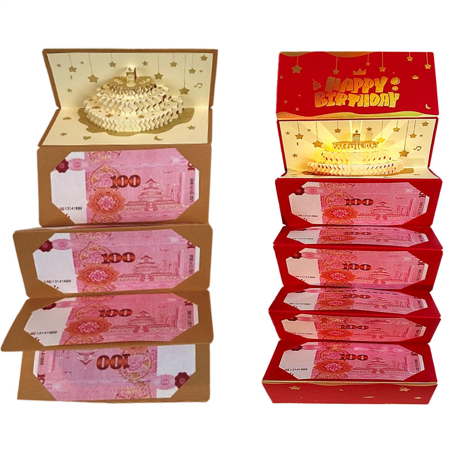 Cajon Musical Instrument - 3D Cake Birthday Money Envelope 6