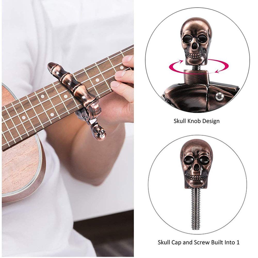 Guitar Capo Skull Capo for Aco - Musical Instrument Banjo 评论和价格