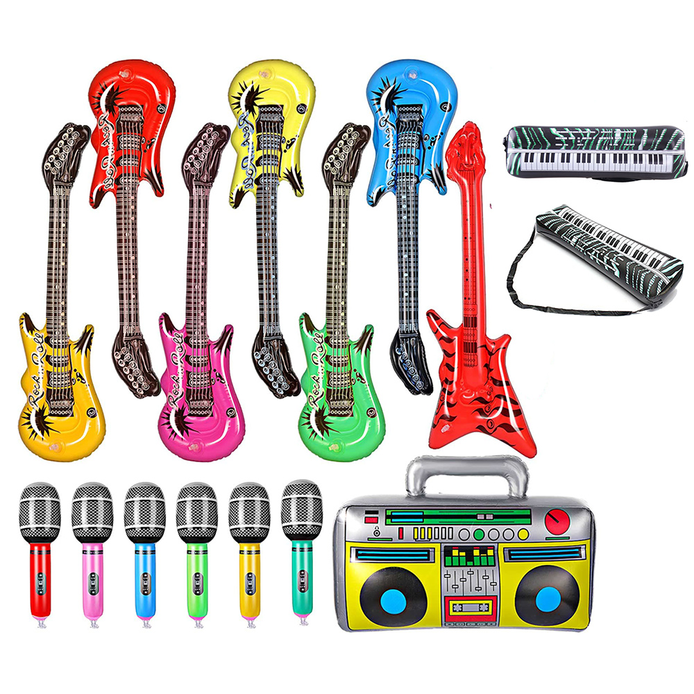 Inflatable Instruments Toy Set - Musical Instrument Blow 评论和价格