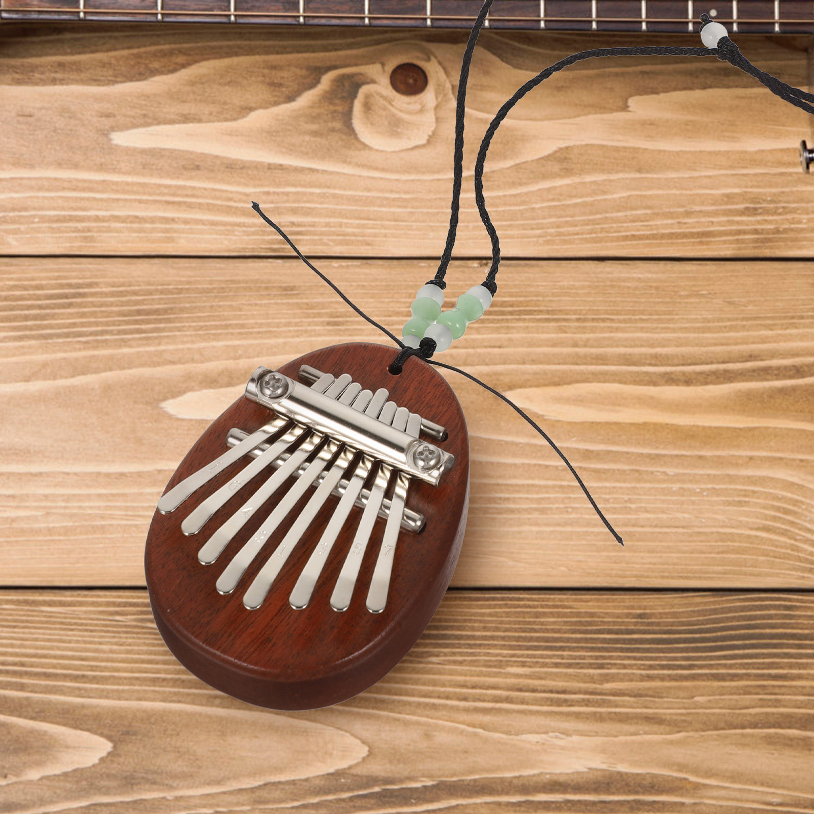 Wooden Kalimba 8 Keys Thumb Pi - Musical Instrument Kids 评论和价格