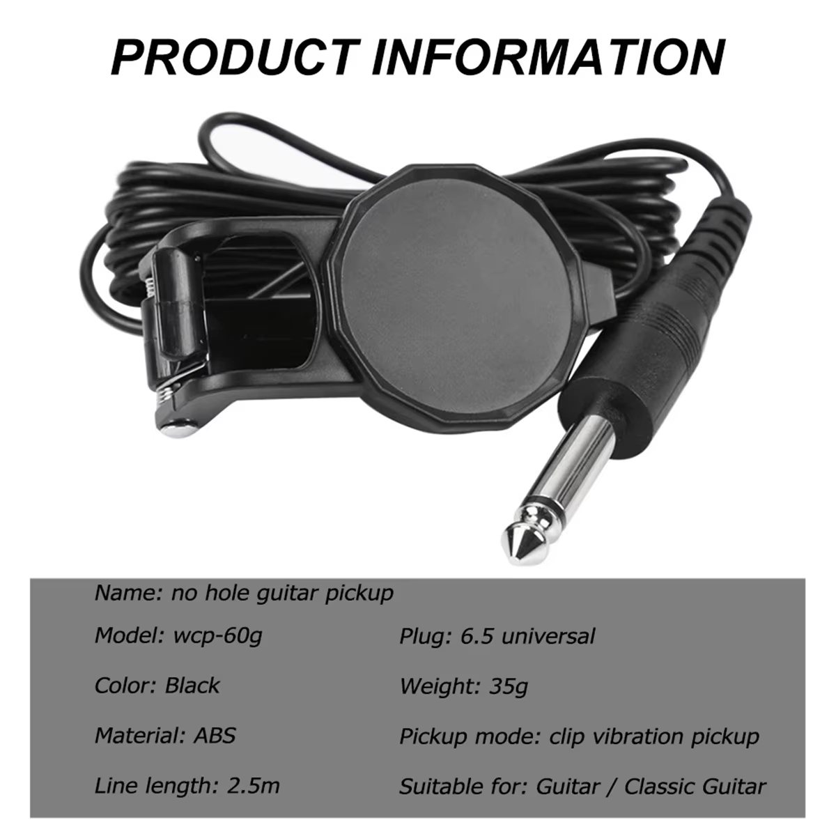 Audio Jack Clip On Pickup/2.5  - Musical Instrument Banjo 评论和价格