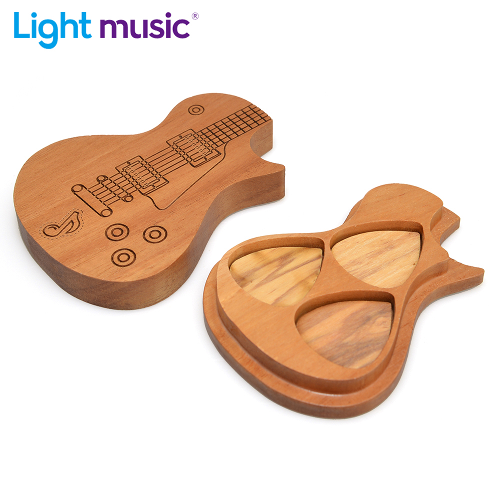 Guitar Picks Holder Wooden Ple - Cajon Musical Instrument 评论和价格