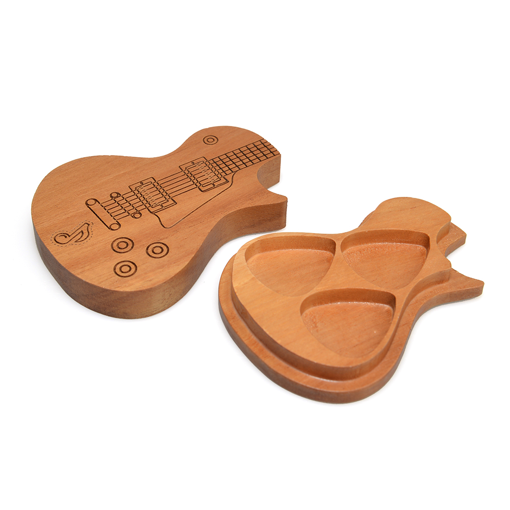 Guitar Picks Holder Wooden Ple - Cajon Musical Instrument 评论和价格