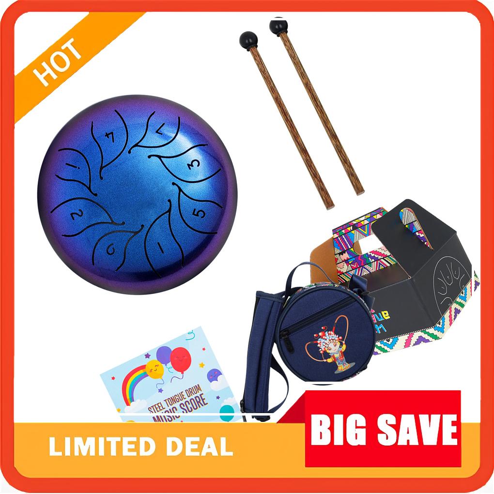 Steel Tongue Drum with Drumsti - Tongue Drum Steel 评论和价格