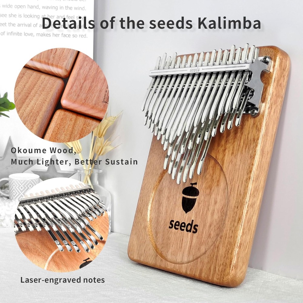 Seeds 41 Keys Chromatic Kalimb - Musical Instrument Tabla 评论和价格