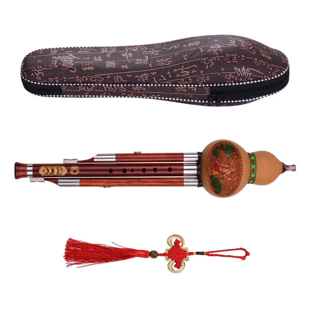 3-Tone C Key Hulusi Gourd Flut - Musical Instrument In Chinese 评论和价格
