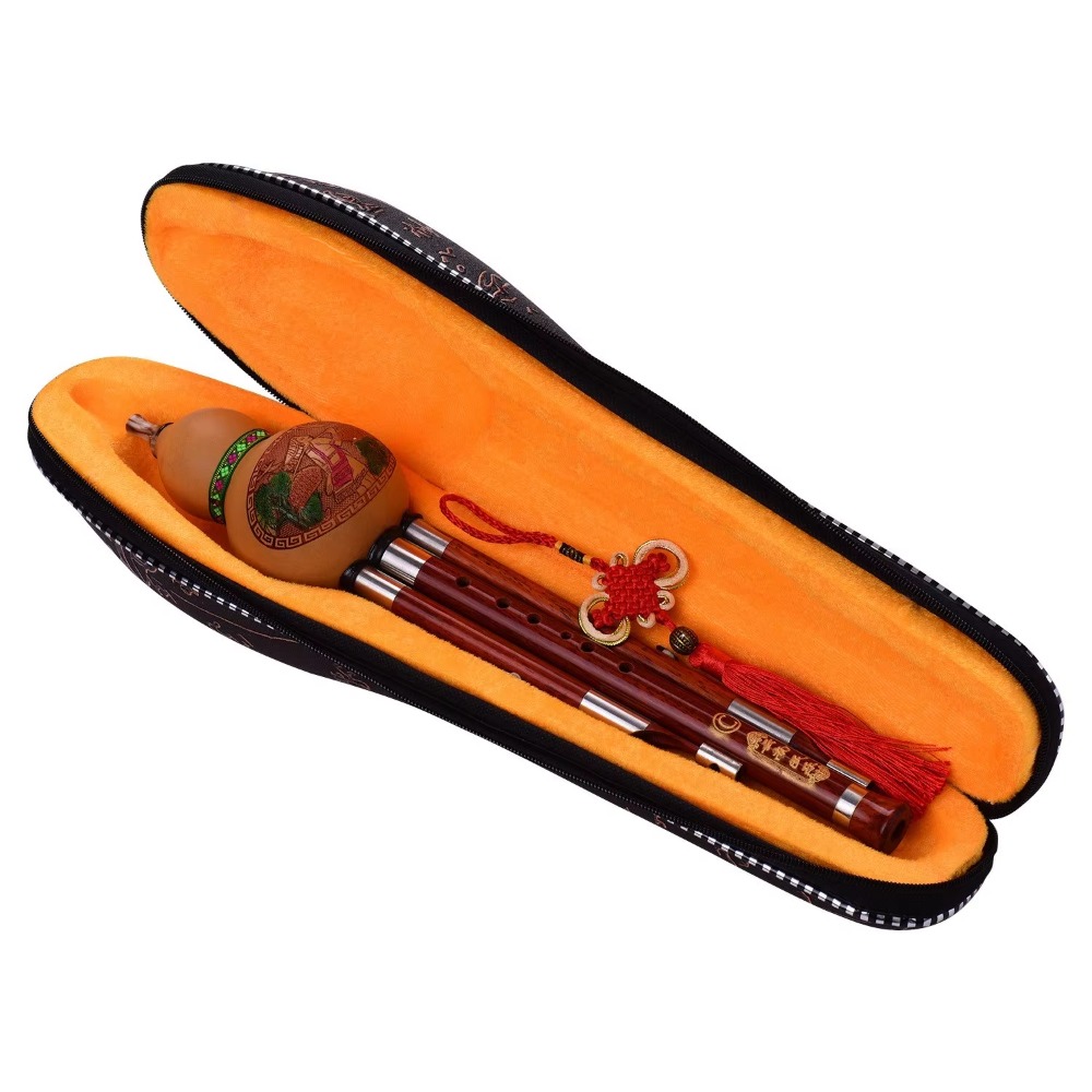 3-Tone C Key Hulusi Gourd Flut - Musical Instrument In Chinese 评论和价格