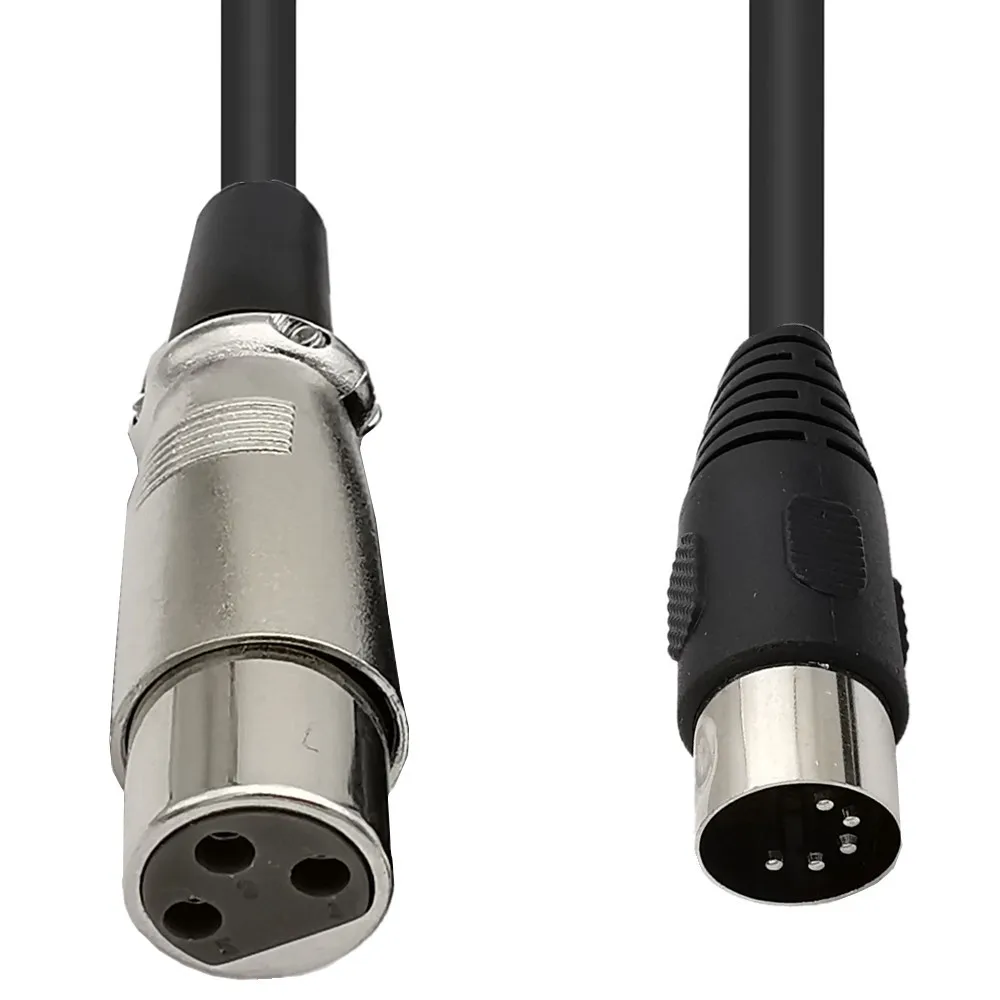 MIDI To XLR Adapter Cable DIN  - Musical Instrument Video 评论和价格