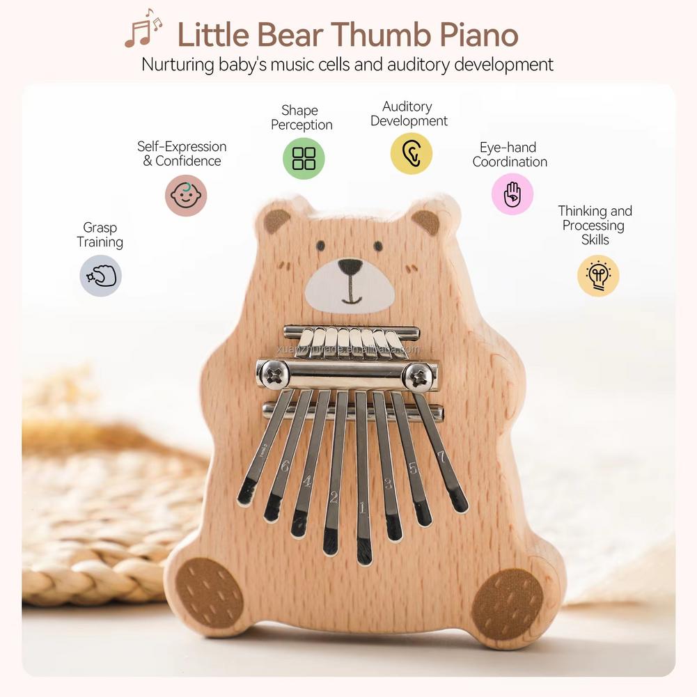 8 Key Mini Kalimba Portable Th - Musical Instrument Kids 评论和价格