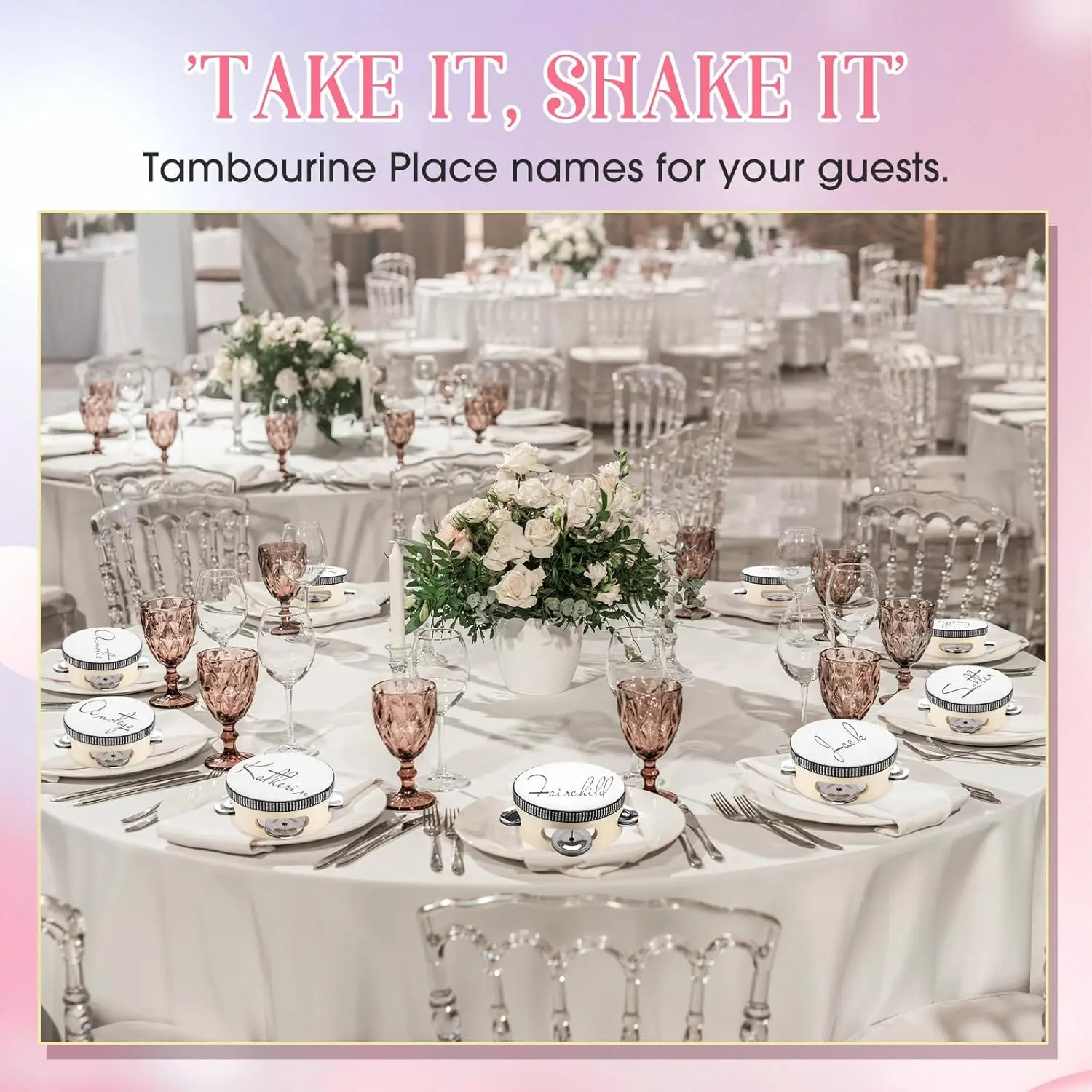 10-60Pcs Wedding Tambourines S - Musical Instrument In Chinese 评论和价格