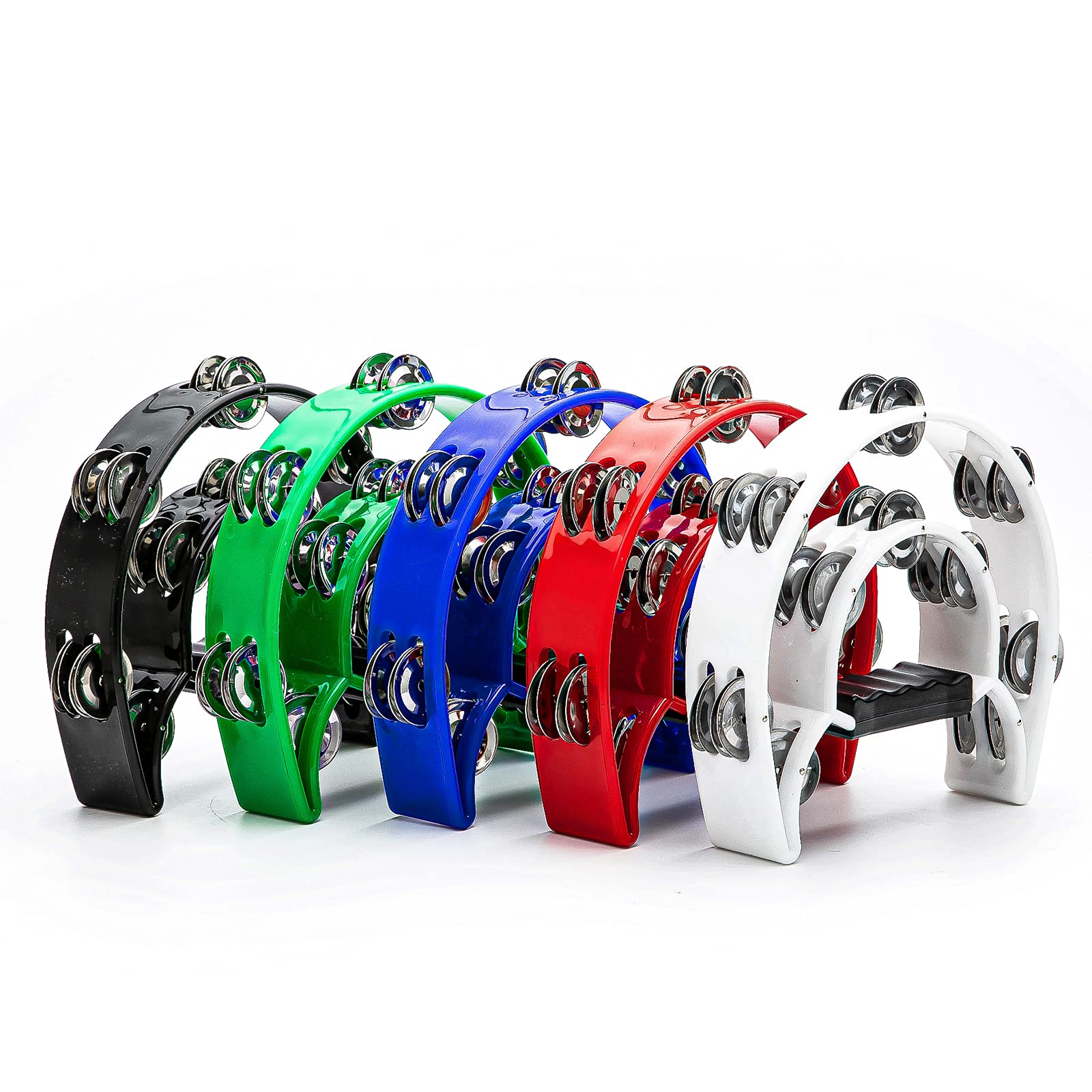 Tambourine Double Row Metal Ji - Musical Instrument Kids 评论和价格