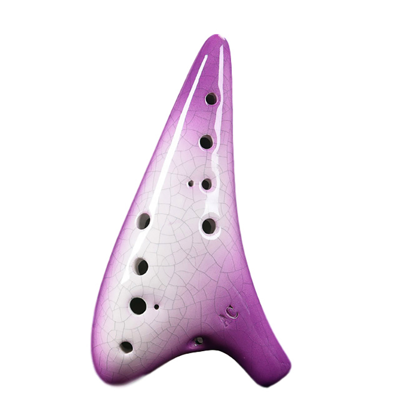 Purple Ceramics Ocarina 12 Hol - Musical Instrument Zelda 评论和价格