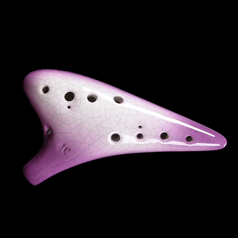 Purple Ceramics Ocarina 12 Hol - Musical Instrument Zelda 评论和价格