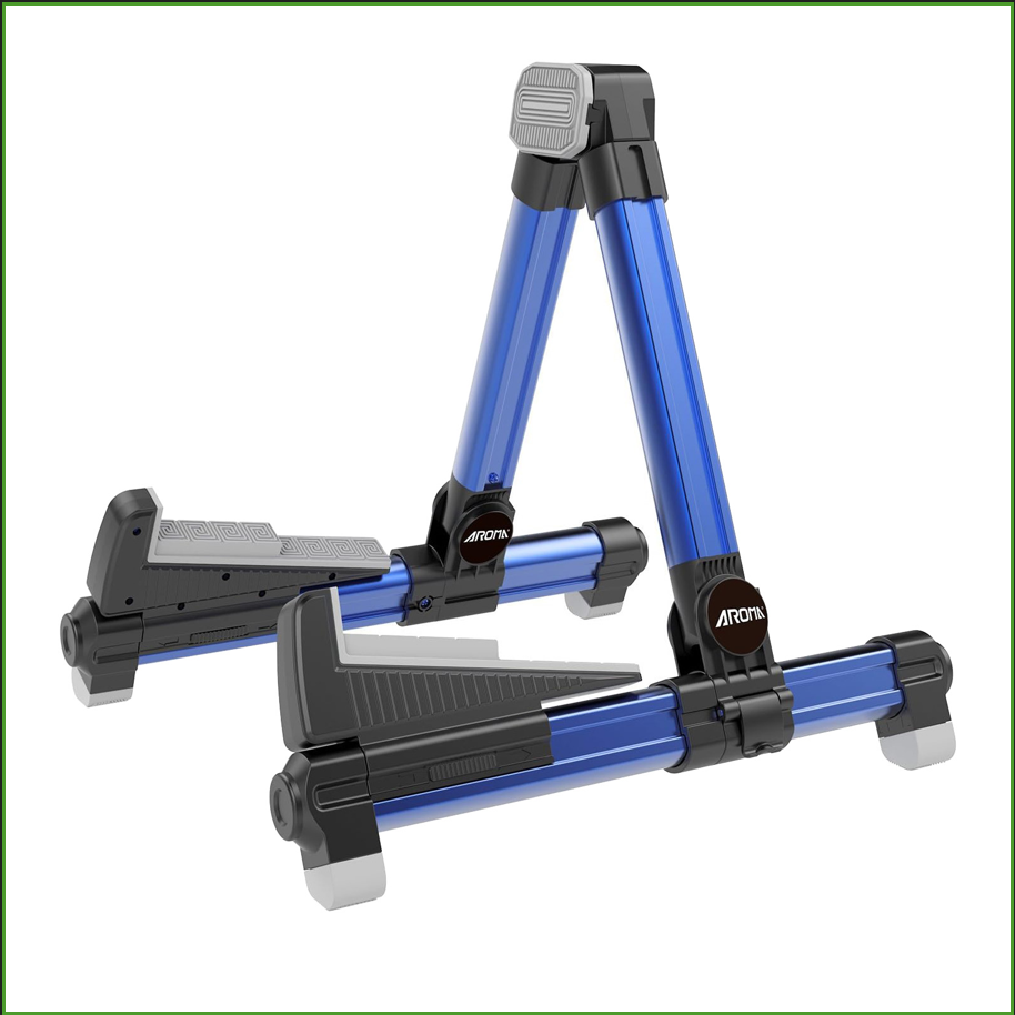 Foldable Aluminum Guitar Stand - Musical Instrument Banjo 评论和价格