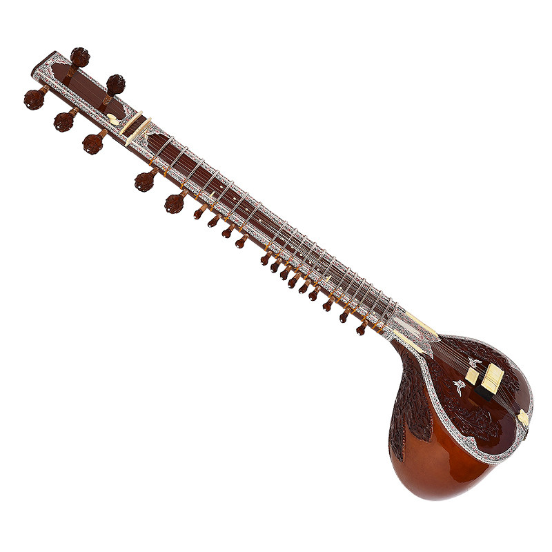 Indian sitar classical hand-ca - Musical Instrument Sitar 评论和价格