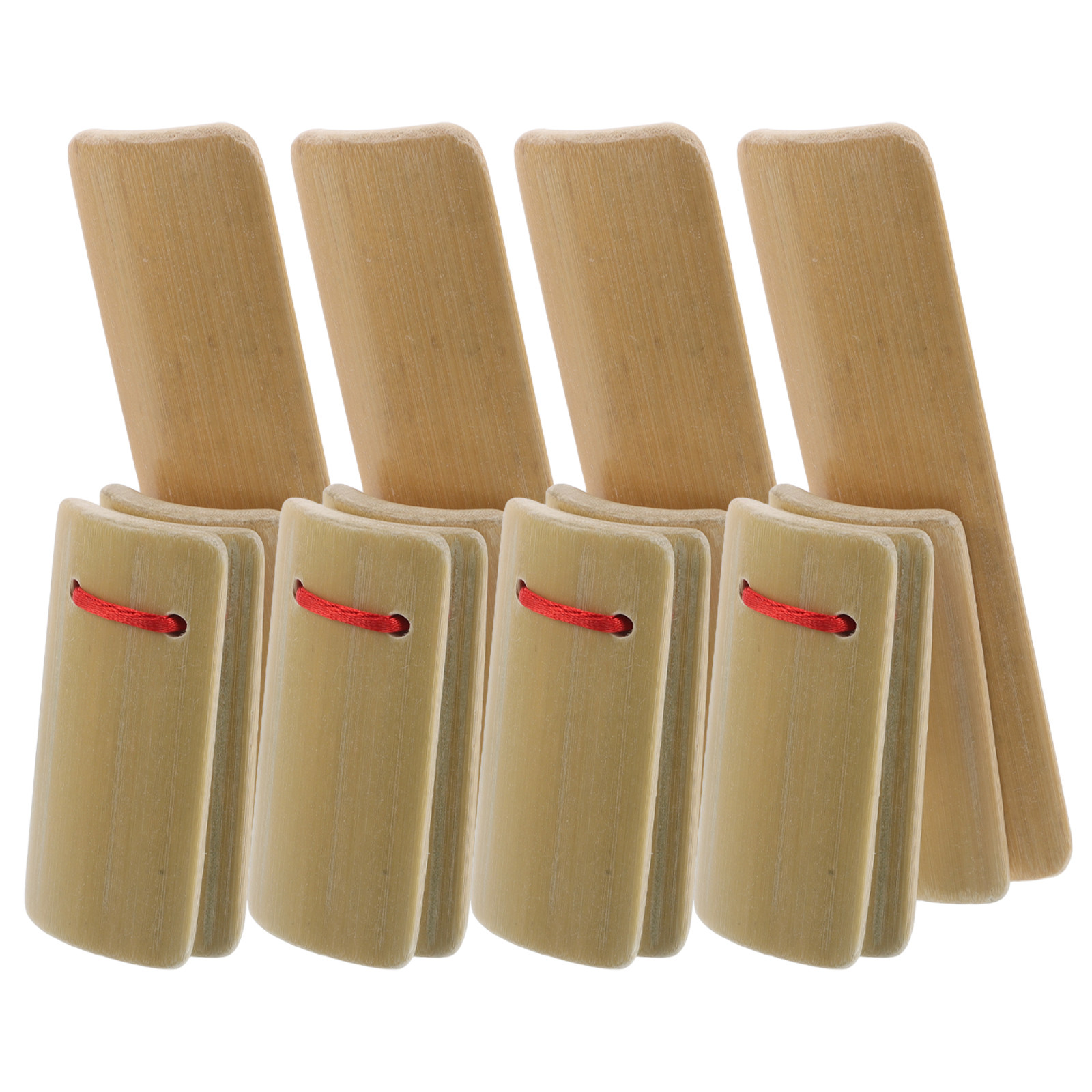 4Pcs Bamboo Clappers Kids Kuai - Musical Instrument In Chinese 评论和价格