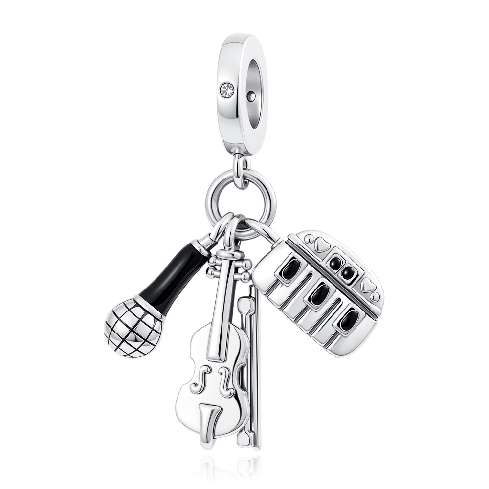 New 925 Silver musical note in - Musical Instrument Tabla 评论和价格