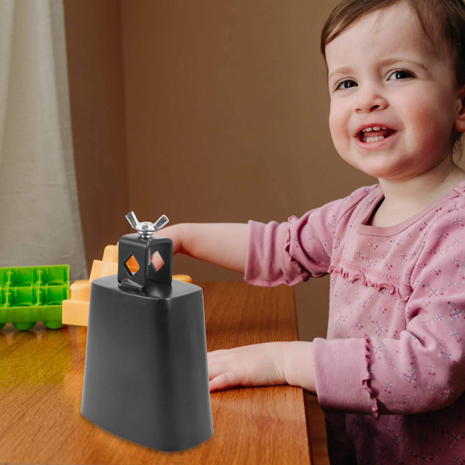 1Set Cowbell Teaching Aid Meta - Musical Instrument Kids 评论和价格