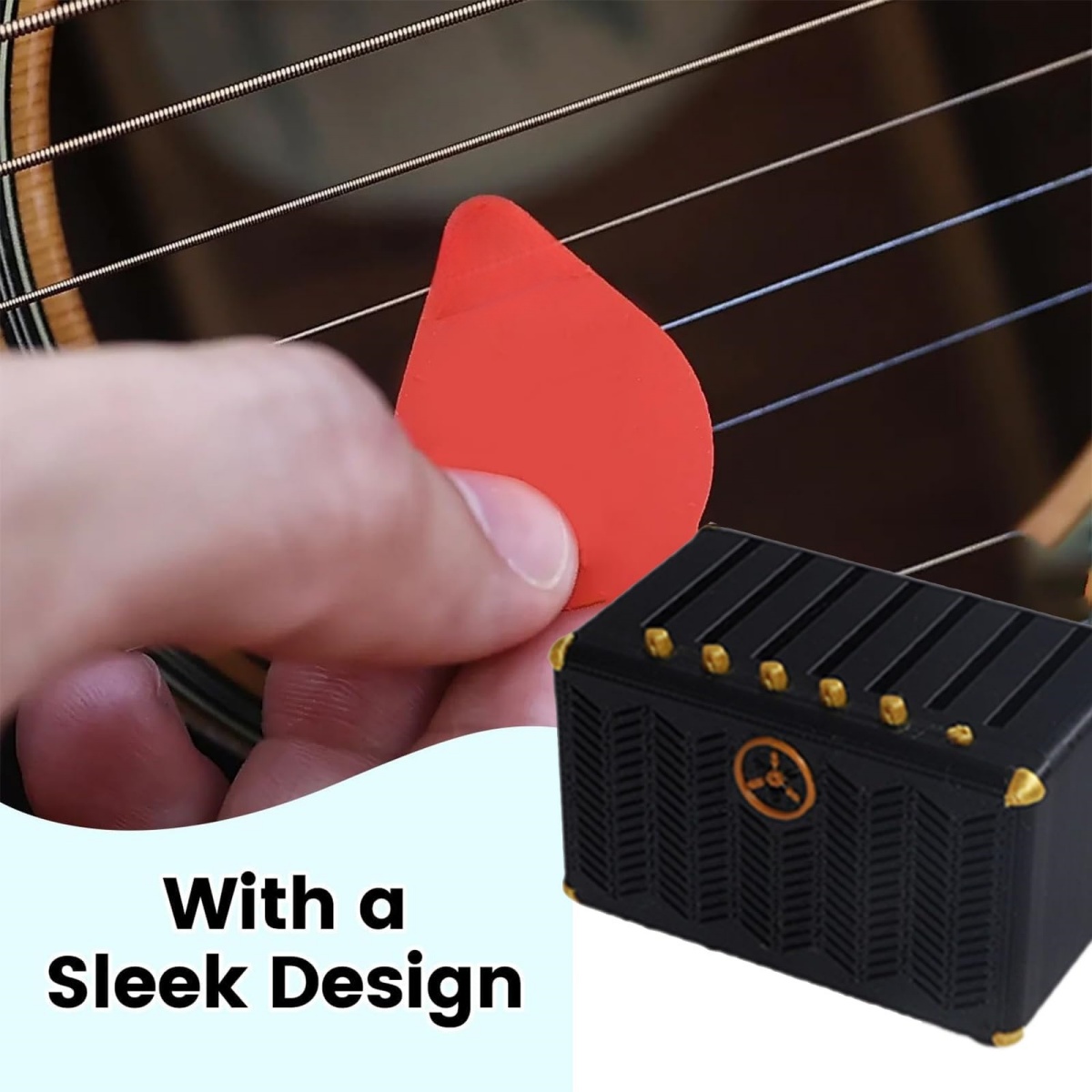 Guitar Pick Holder, 3D Printed - Cajon Musical Instrument 评论和价格