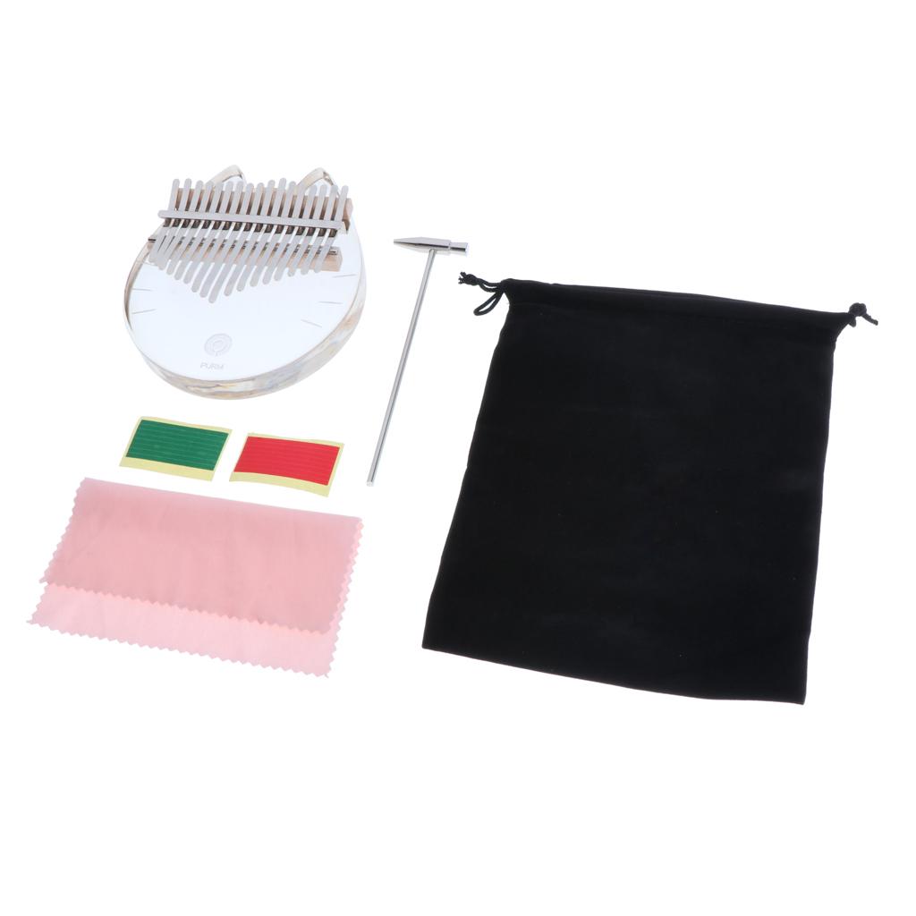Kalimba 17 Key Acrylic Transpa - Musical Instrument Kids 评论和价格