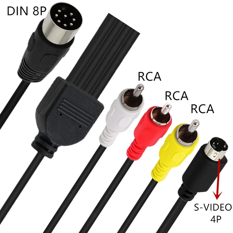 Din 8 Pin to S-video 4P Male 3 - Musical Instrument Video 评论和价格