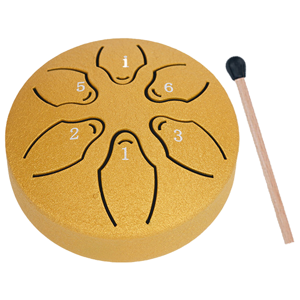 3 Inches 6 Notes Rain Drum for - Tongue Drum Steel 评论和价格