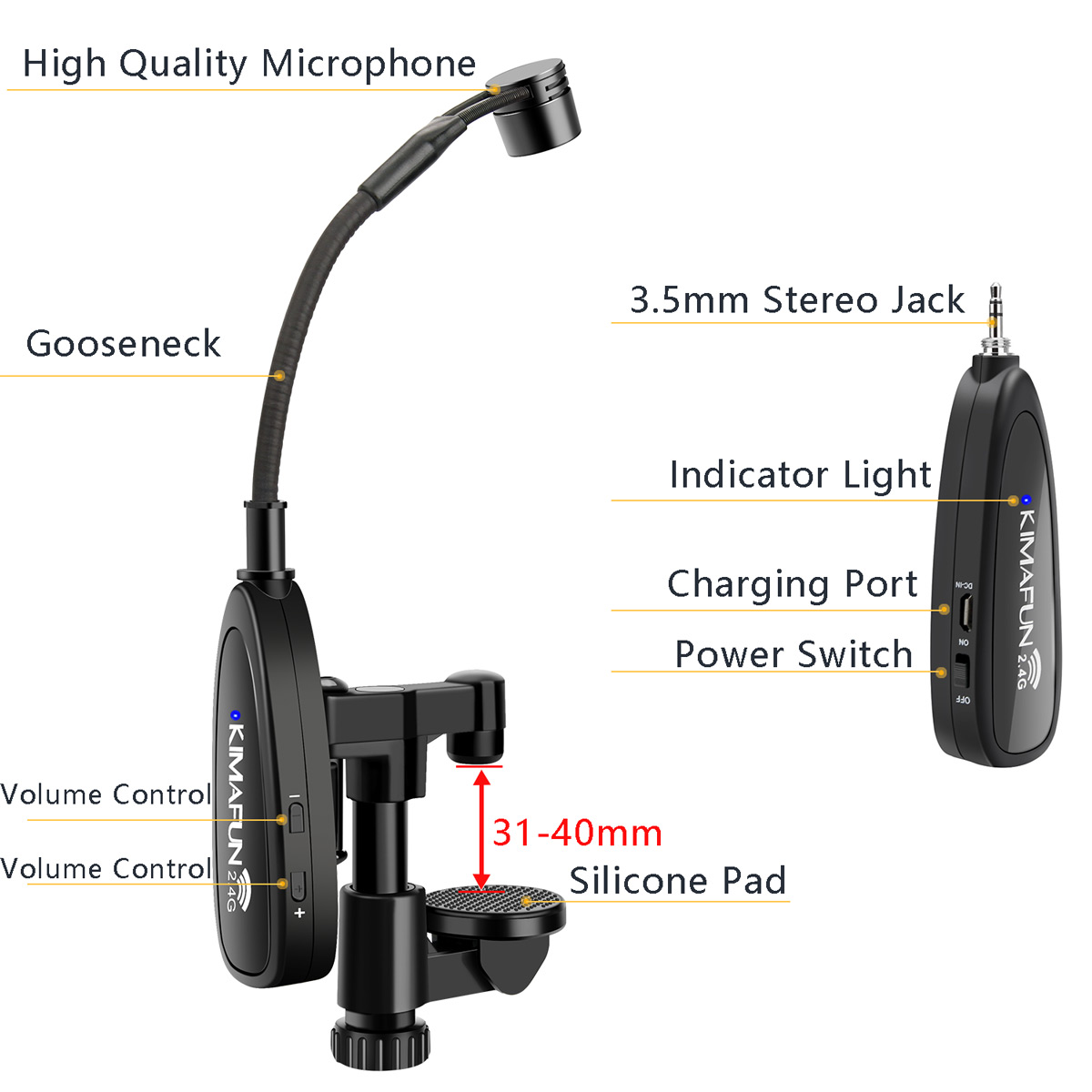 KIMAFUN 2.4G Musical Instrumen - Musical Instrument Video 评论和价格